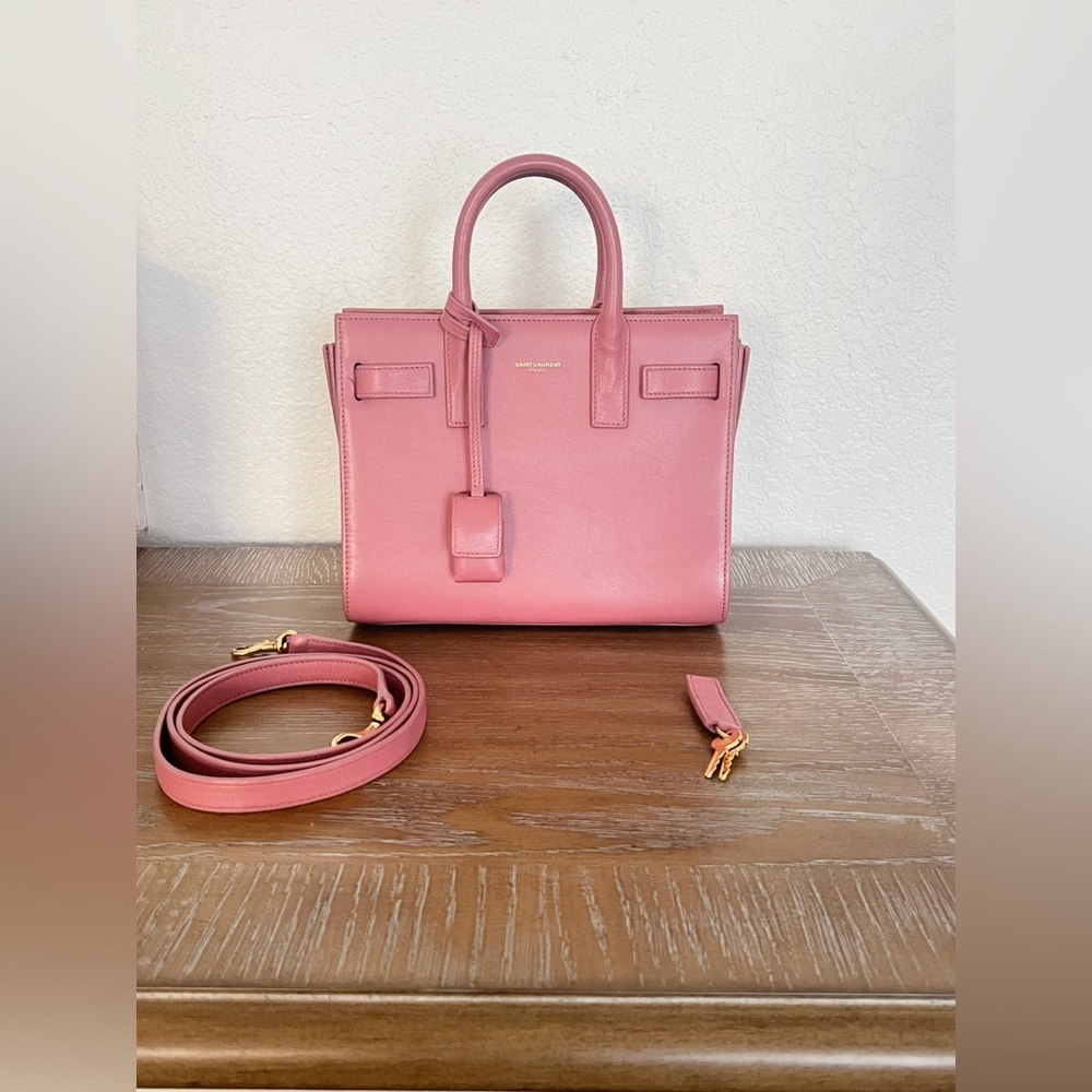 Pre Owned YSL Sac de Jour size Nano color pink